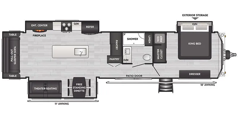 2027 Keystone Residence 401RS - Floor plan