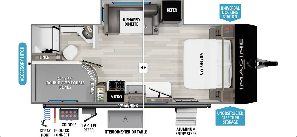 2026 Grand Design Imagine XLS 21MBE floor plan