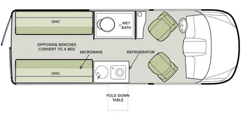 2021 Tiffin Cahaba 19 SC - Floor plan
