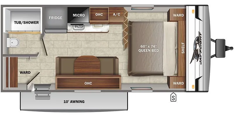 2022 Jayco Jay Flight SLX 7 195RB - Floor plan