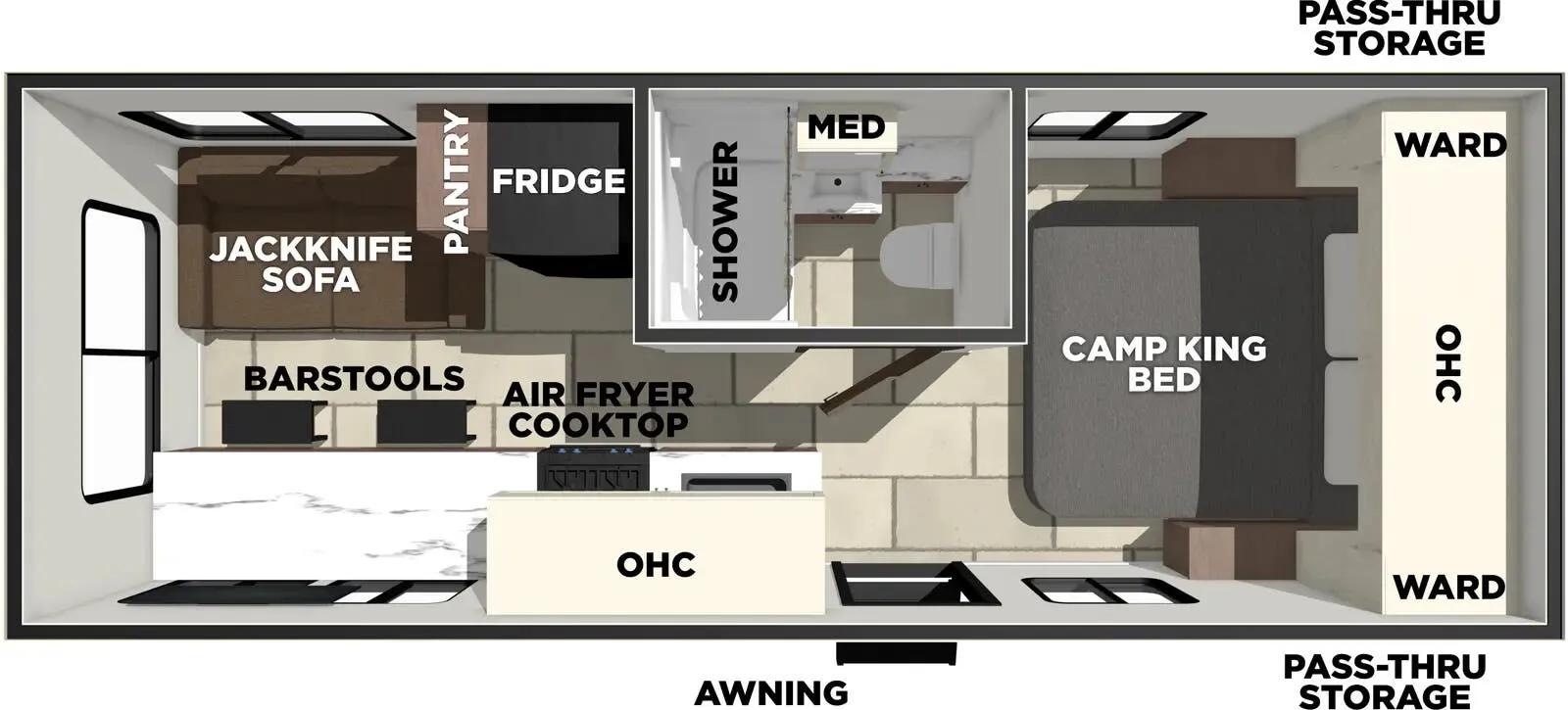 2026 Prime Time Tracer 220RS - Floor plan