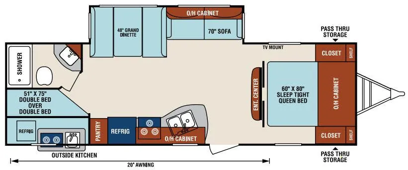 Venture RV SportTrek ST270VBH floor plan