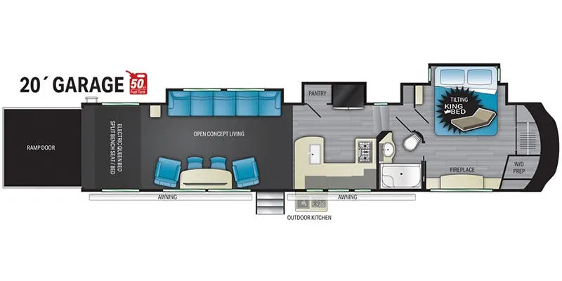 Heartland Cyclone CY 4220 floor plan
