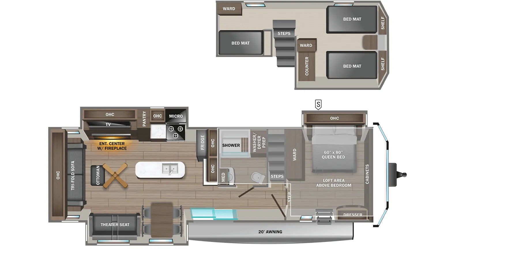 2026 Jayco Jay Flight Bungalow 40DLFT - Floor plan