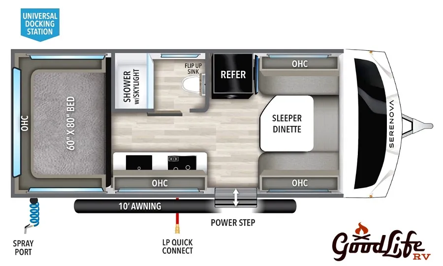 2025 Grand Design Serenova 160LG - Floor plan