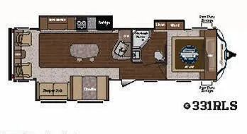 Keystone Sprinter 331RLS floor plan