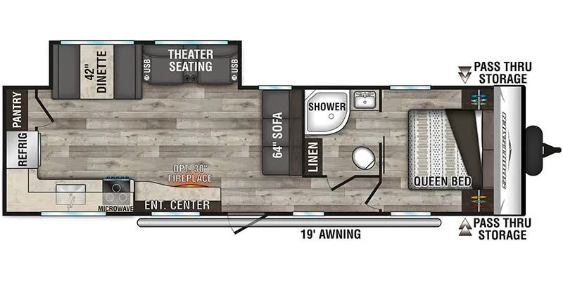 K-Z Sportsmen SE 301RKSE floor plan