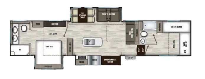 Shasta Phoenix 370BAF floor plan