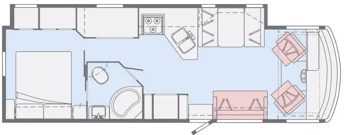 Winnebago Sunstar 31BE floor plan