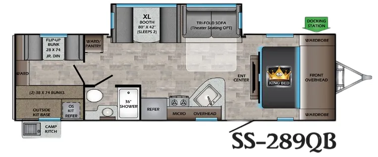 CrossRoads Sunset Trail Super Lite 289QB floor plan