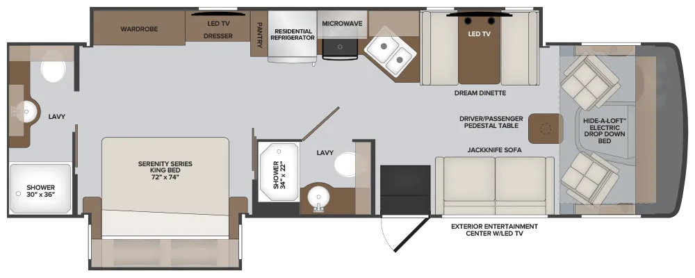 2024 Holiday Rambler Eclipse 32S - Floor plan