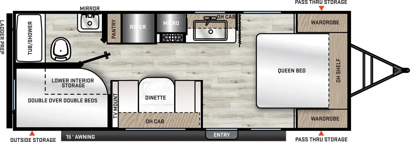 Coachmen Catalina Summit Series 8 211BH floor plan