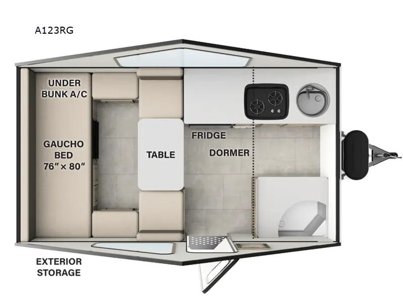 2026 Forest River Rockwood Hard Side A123RG — Floor plan
