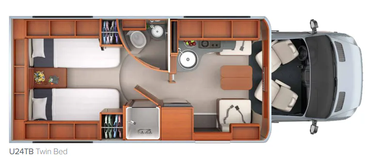 Leisure Travel Unity U24TB floor plan