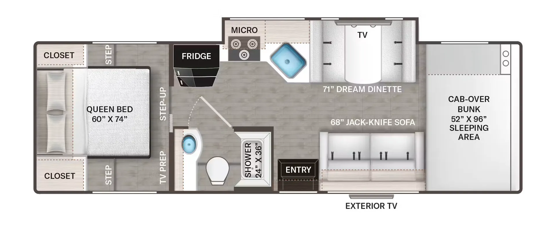 Thor Motor Coach Coleman 28CM floor plan