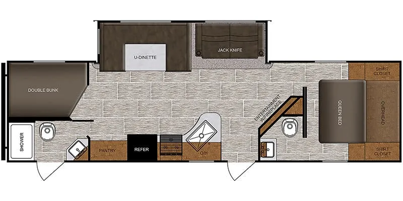 2014 Prime Time Avenger 28DBS - Floor plan