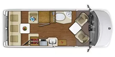 2016 Roadtrek Zion Zion SRT - Floor plan