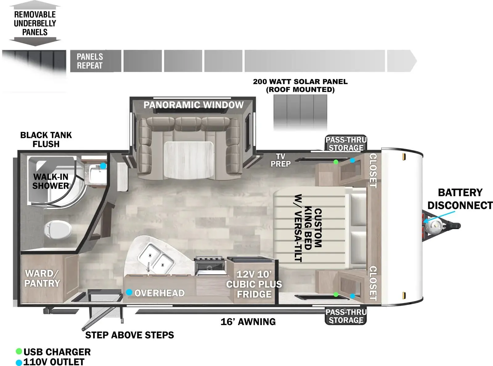 Forest River Wildwood X-Lite 210RBXL floor plan
