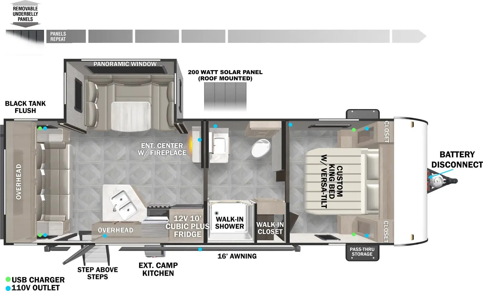 2024 Forest River Salem Cruise Lite 24RLXL - Floor plan