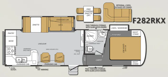 2016 Forest River Wildcat Maxx 282RKX floor plan
