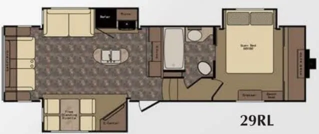 CrossRoads Sunset Trail Grand Reserve SF29RL floor plan