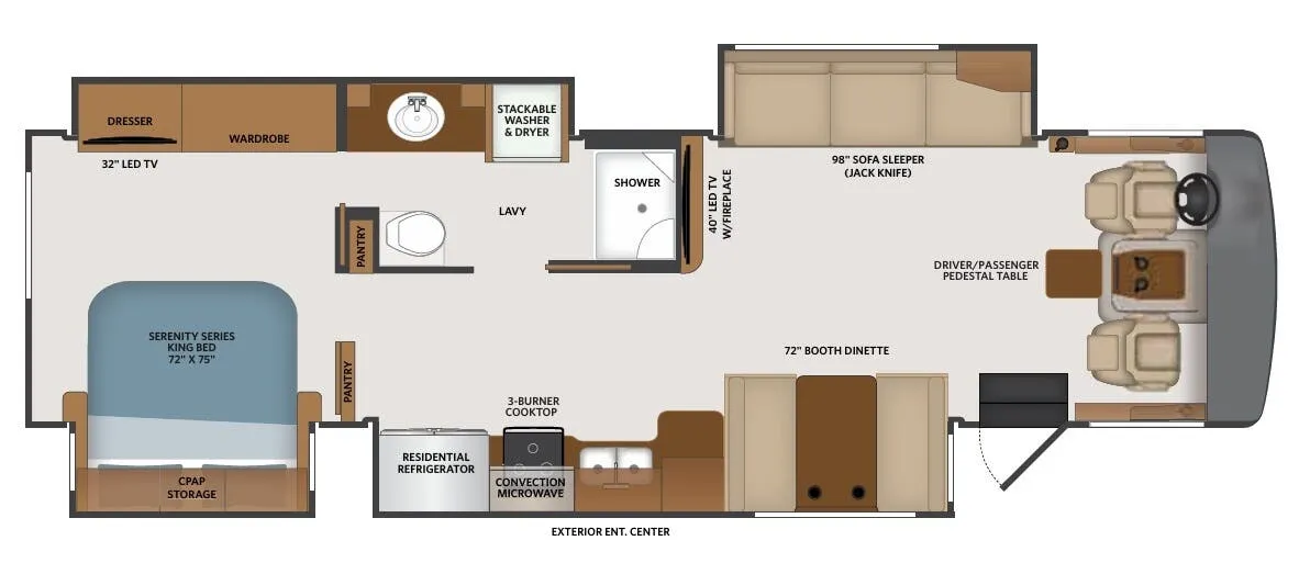 Fleetwood Bounder 35P floor plan