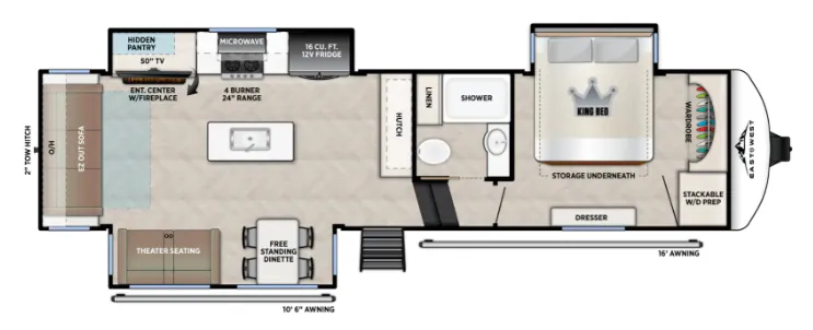 East to West Blackthorn 2990MK floor plan