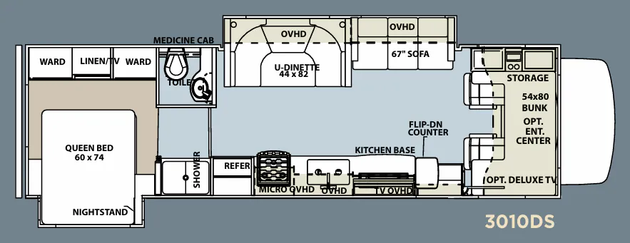 Forest River Sunseeker 3010DS floor plan
