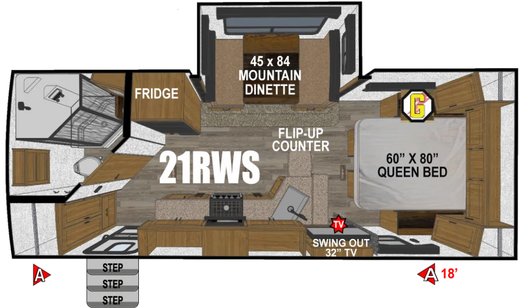 2026 Outdoors Rv MTN TRX 21RWS - Photo 3