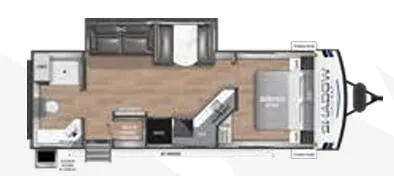 2024 Cruiser RV Shadow Cruiser 260RBS floor plan
