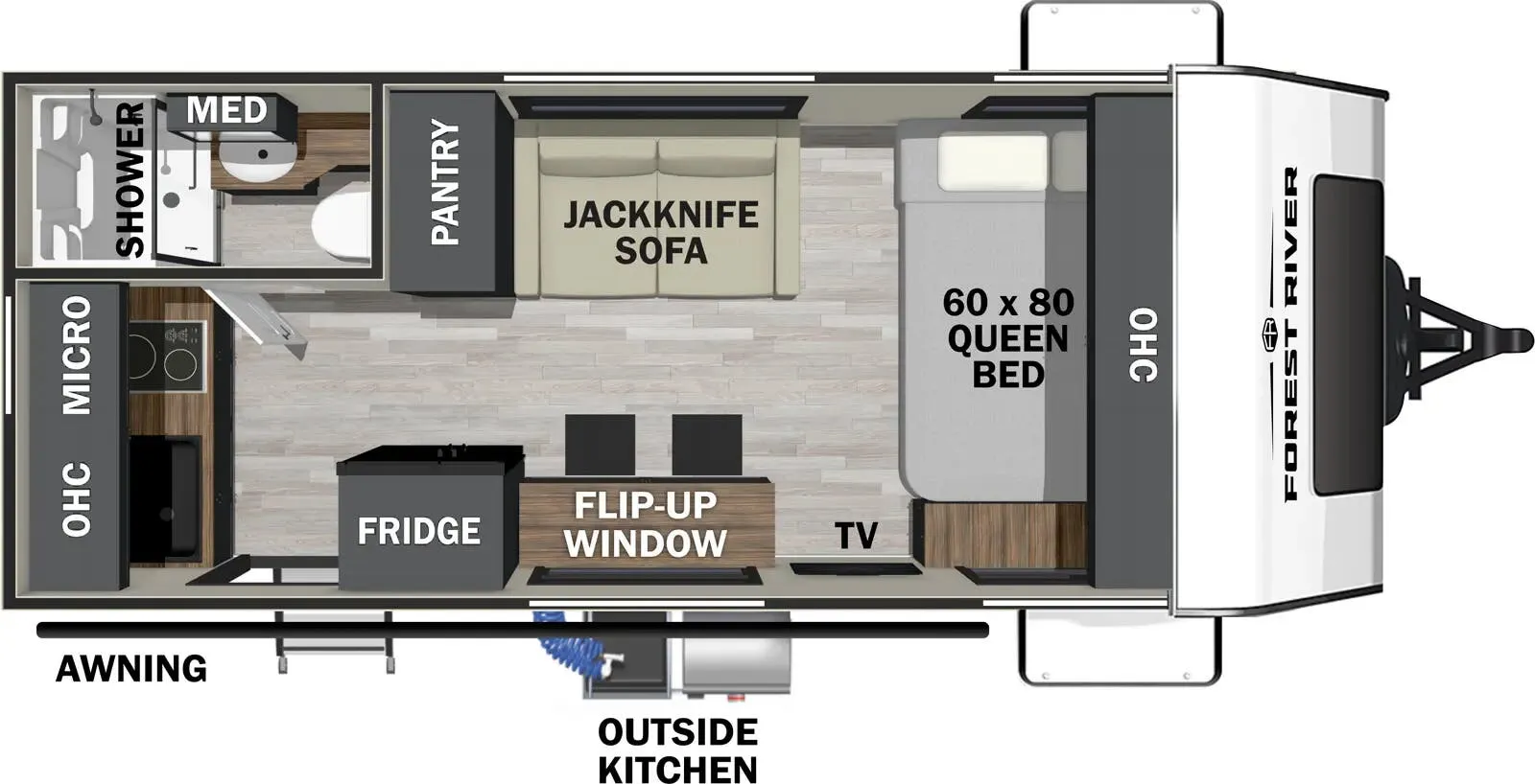 2025 Forest River IBEX 16MBJ - Floor plan