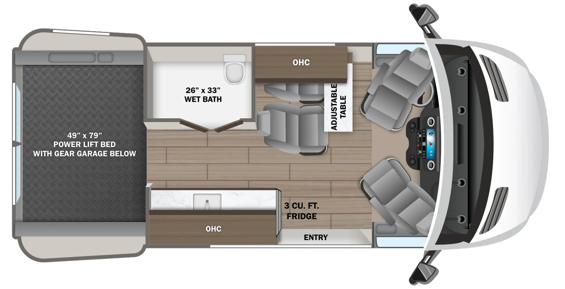 Jayco Terrain 19Y floor plan