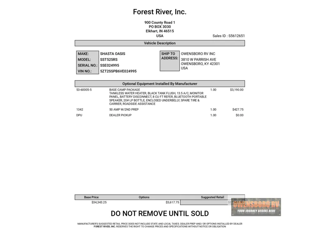 2027 Shasta RVs i-5 Edition 525RS, Photos photo 11