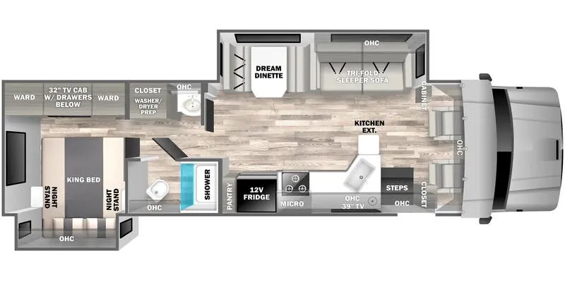 Dynamax Corp Europa 34SS floor plan