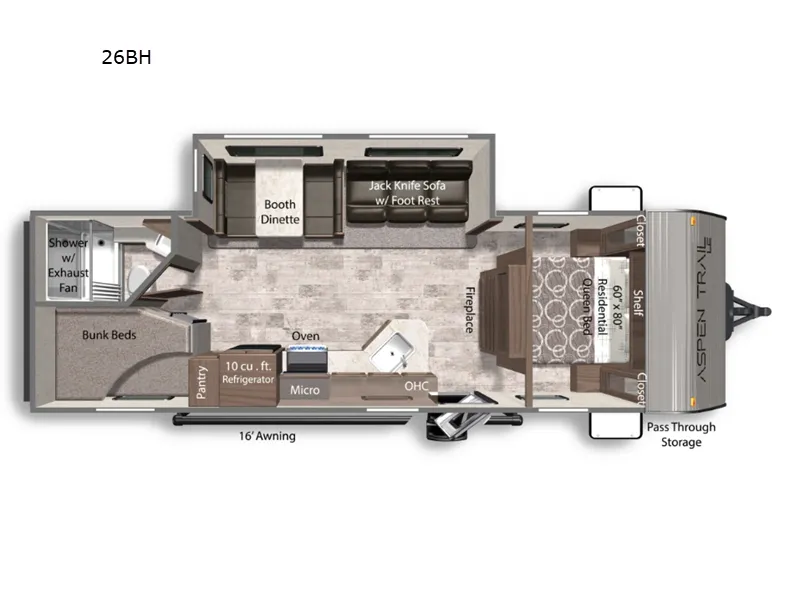 2026 Dutchmen Aspen Trail LE 26BH - Photo 3