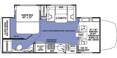 Forest River Sunseeker MBS 2400B floor plan