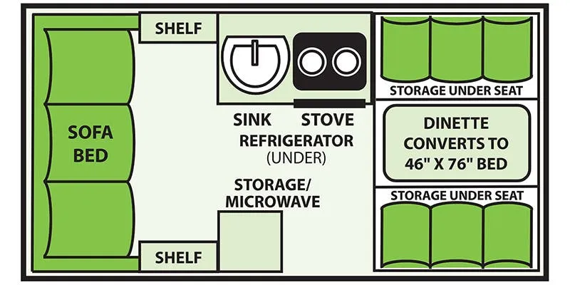 Aliner Classic Rear Sofa floor plan