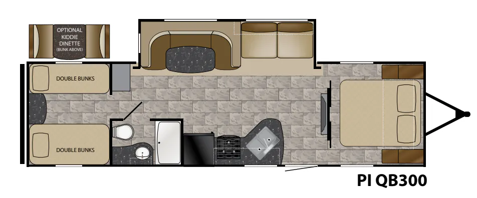 Heartland Pioneer QB300 floor plan