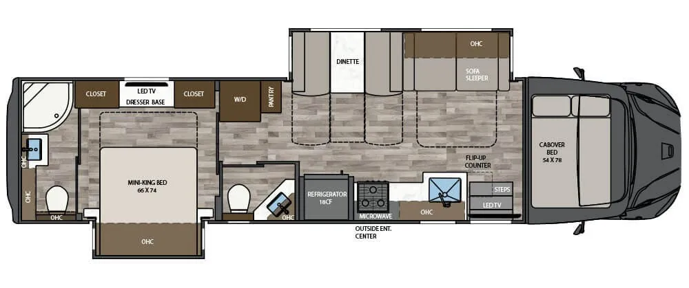 Renegade RV Valencia 38RB floor plan