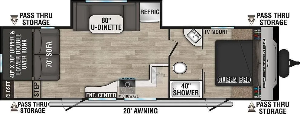 K-Z Sportsmen SE 281BHSE floor plan