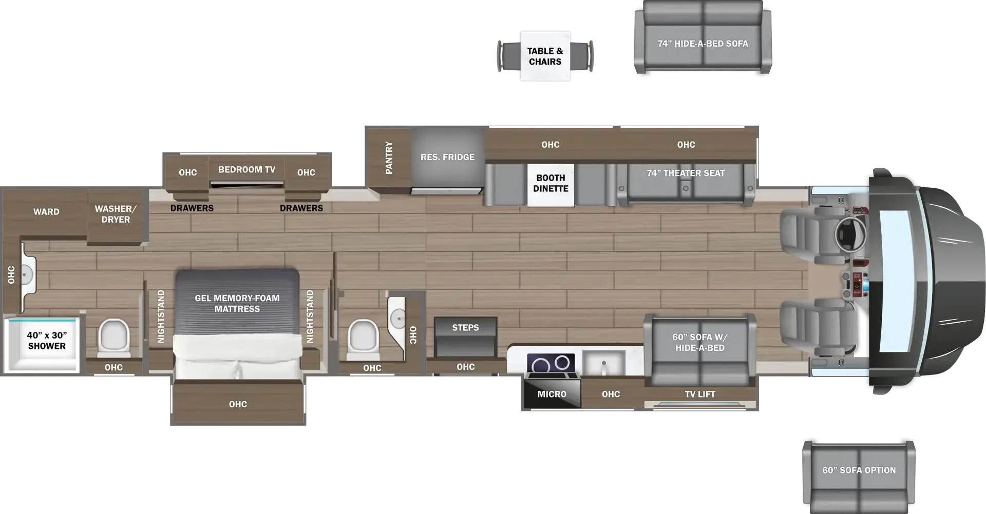 Entegra Coach Centurion 45D floor plan