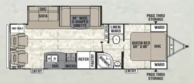 Coachmen Freedom Express Liberty Edition 281 RLDSLE floor plan