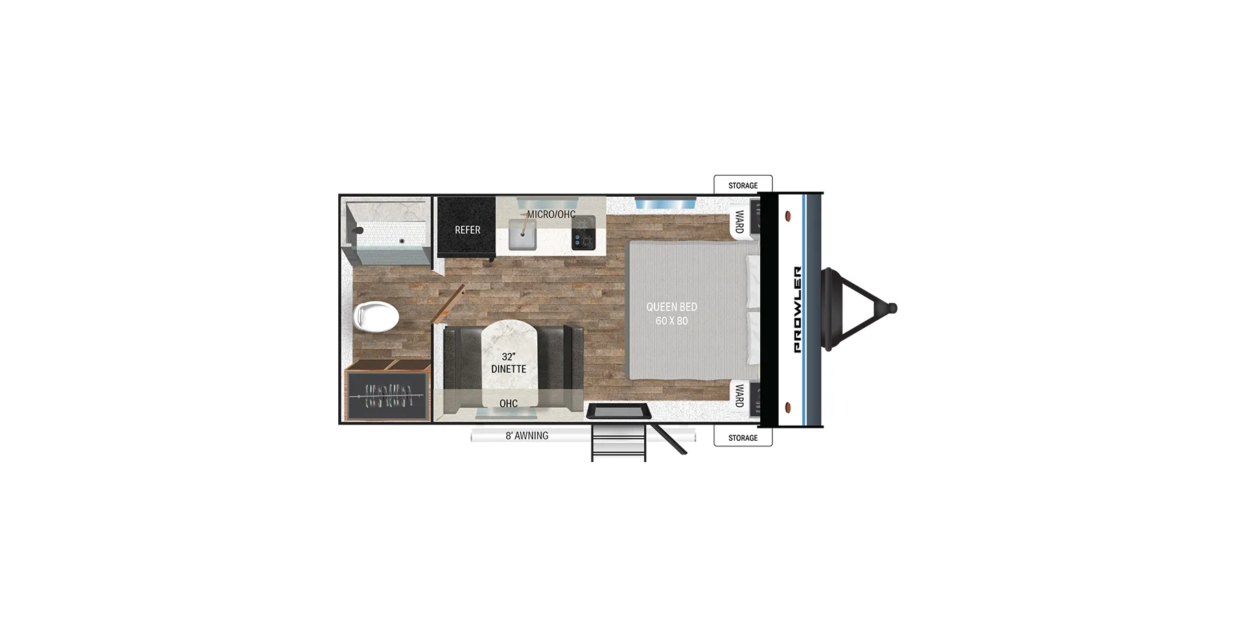 Heartland Prowler 17RBLX floor plan