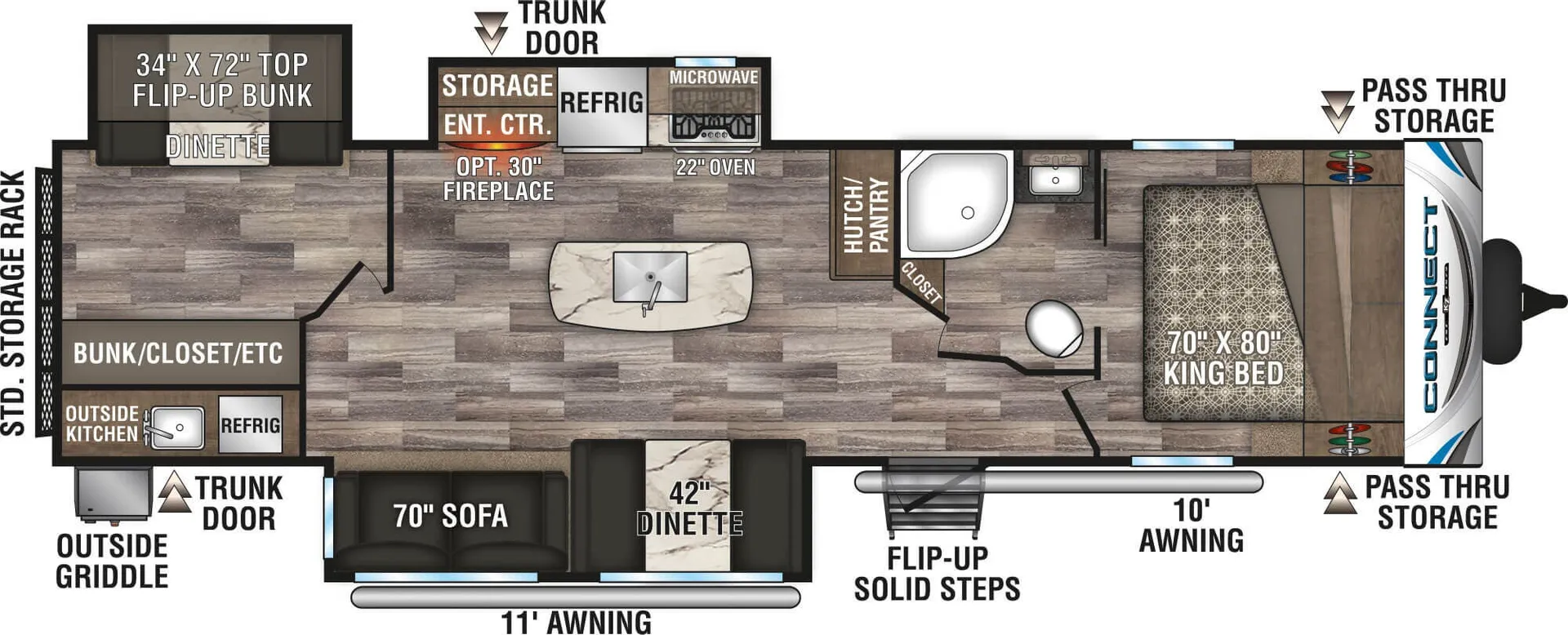 K-Z Connect C343BHK floor plan