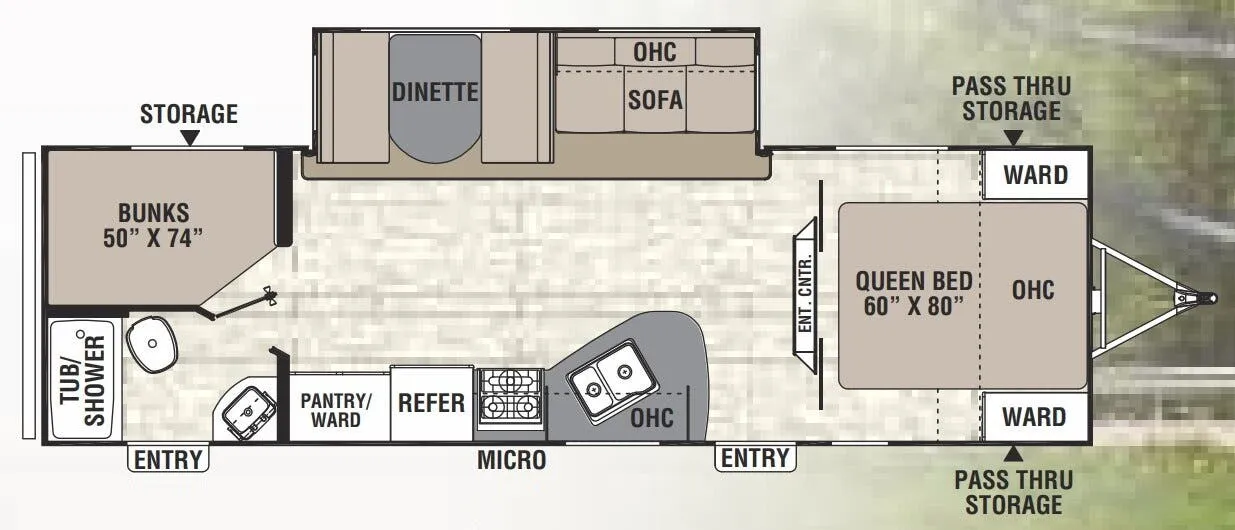 Coachmen Freedom Express Select 28 SE floor plan