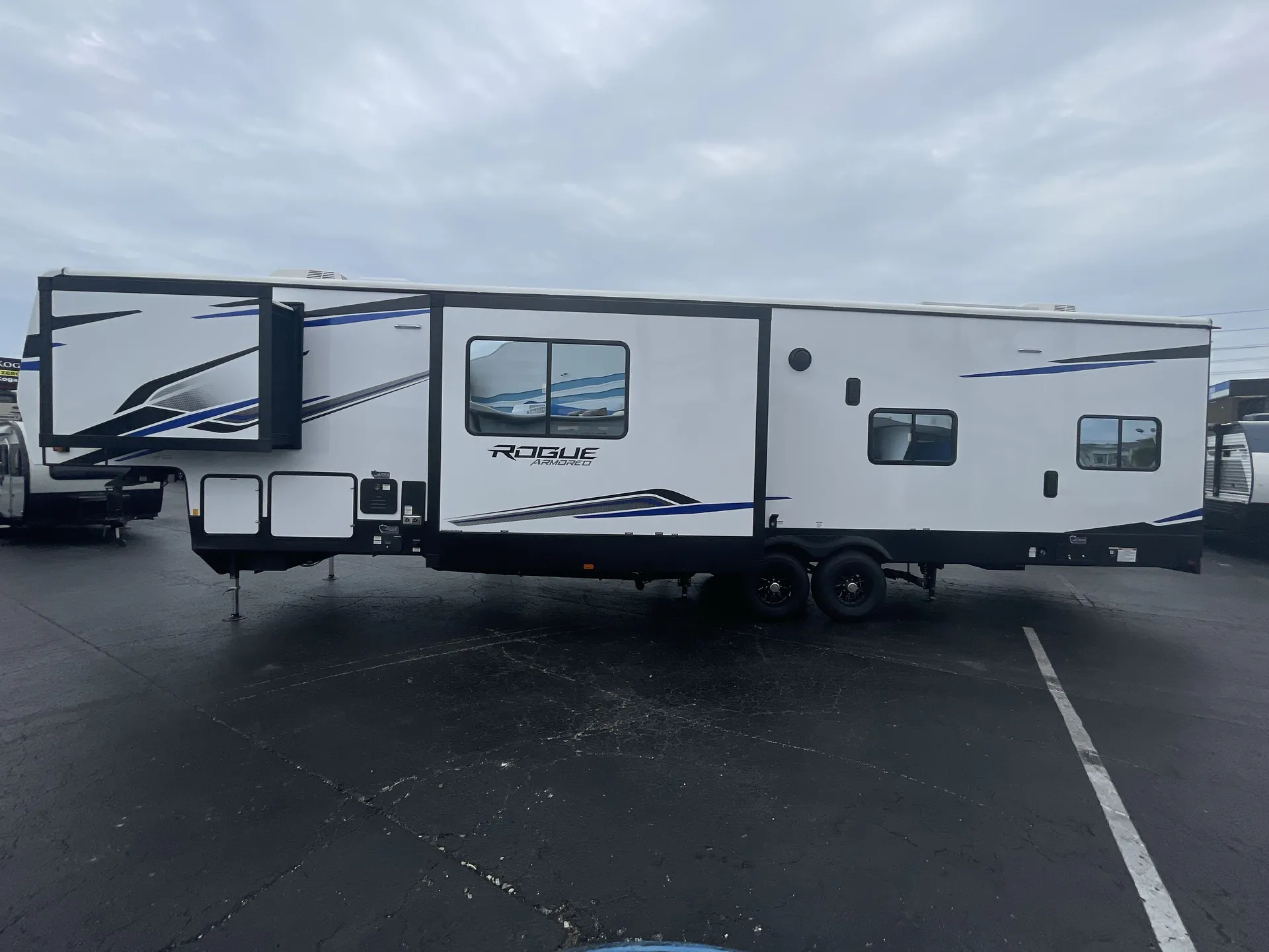 2026 Forest River Vengeance Rogue Armored 391T145 — off campside