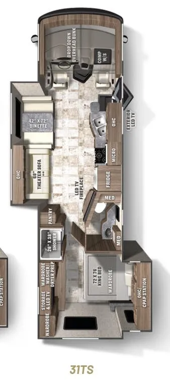 Coachmen Pursuit 31TS floor plan