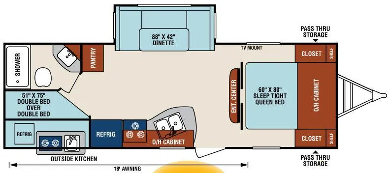 Venture RV SportTrek ST251VBH floor plan