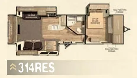 Cruiser RV Enterra 314RES floor plan