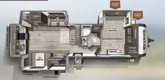 Forest River Rockwood Signature 8332SB floor plan